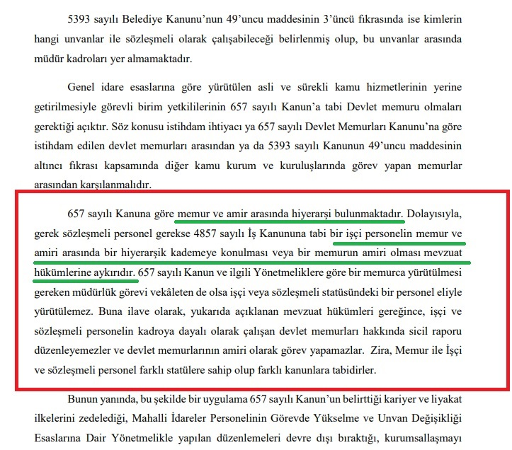 Resim-Sayıştay Raporu 657 DMK Amir ve Memur Hiyerarşi