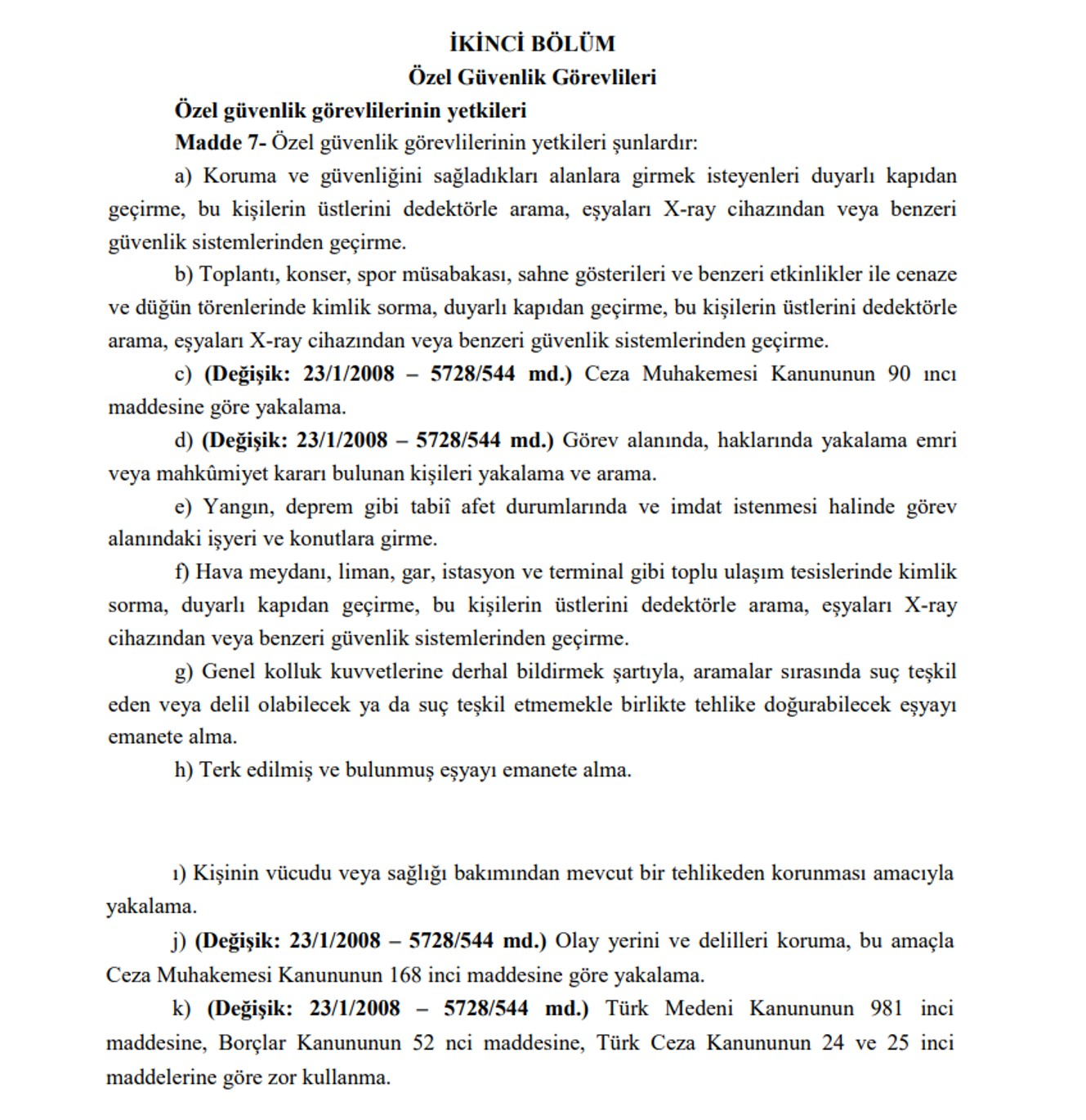 Resim-5188 Özel Güvenlik Yetkileri