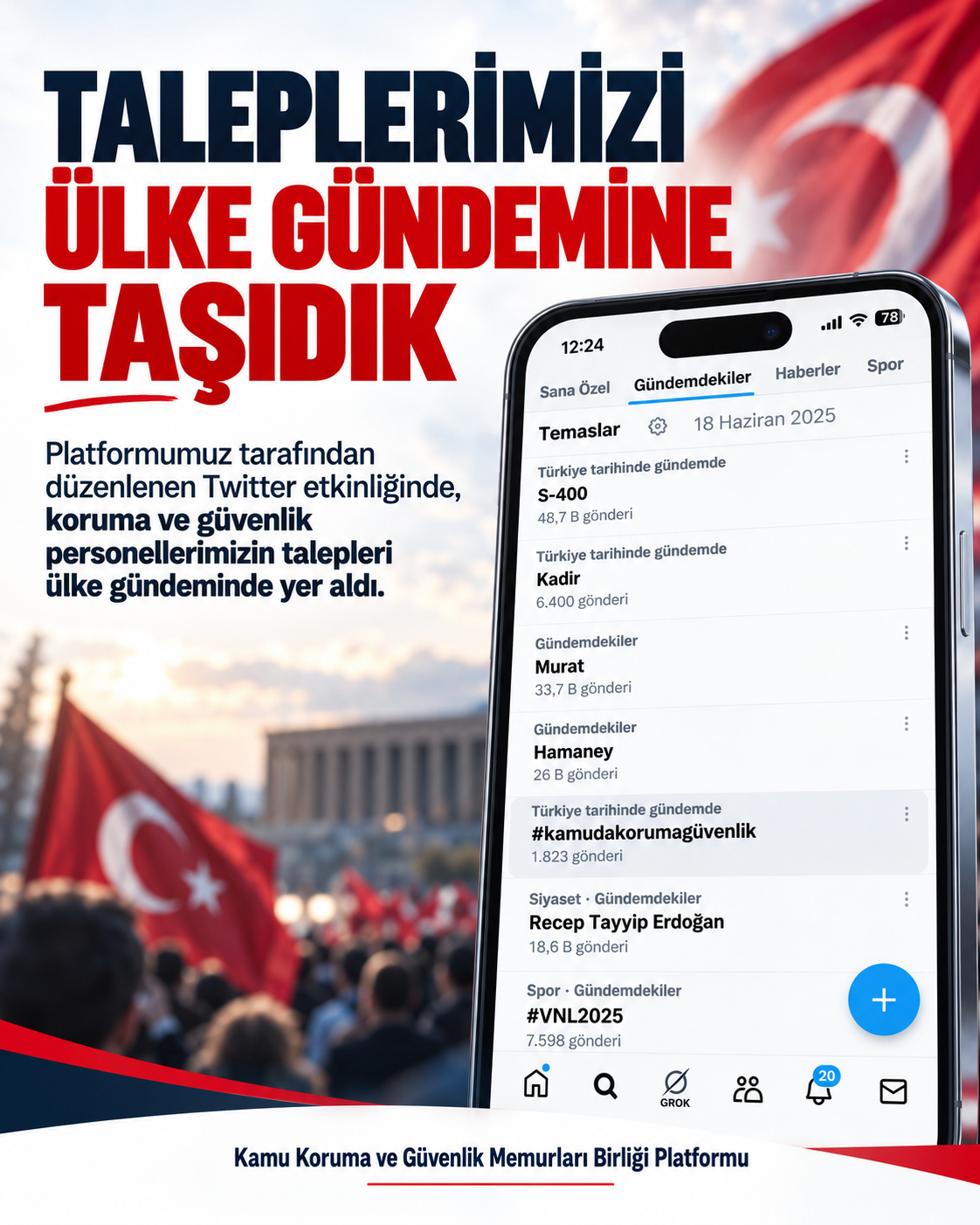 Koruma ve Güvenlik Personelinin Taleplerini Türkiye Gündemine Taşıdık!